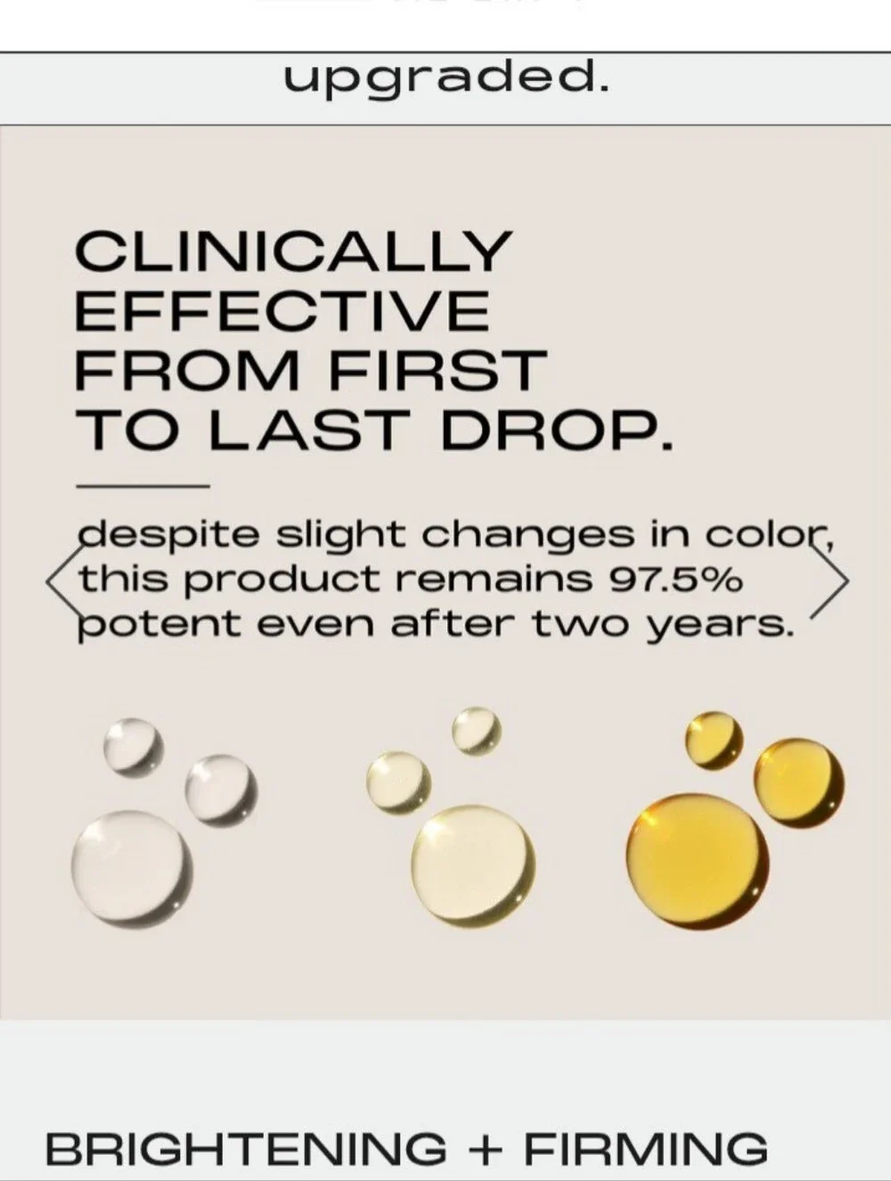MATTER OF FACT Brightening + Firming Serum